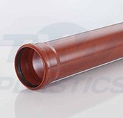 160mm Underground Drainage 3m Socket Pipe