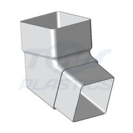 Square Line 112 Degree Offset Bend White