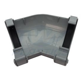 Half Round Grey 135 Degree Gutter Bend