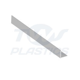 White 25mm x 25mm x 5m Rigid Angle