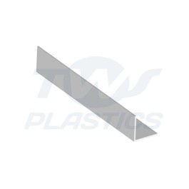 White 30mm x 30mm x 5m Rigid Angle