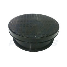 320mm Round Manhole Cover And Frame Pedestrian Load Bulk Pallett (54)