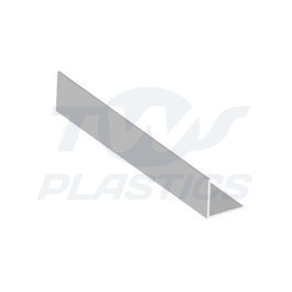 White 40mm x 40mm x 5m Rigid Angle