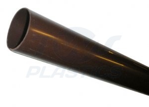 Half Round Brown Downpipe 4m