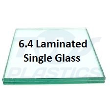 6.4mm Clear Laminated Single Glass 