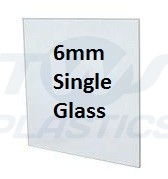 6mm Clear Toughend Single Glass 