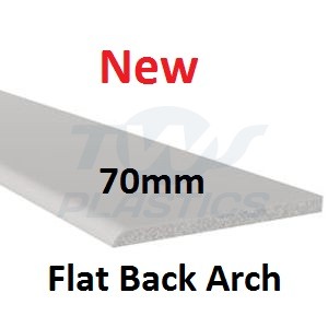 Architrave 70mm x 6mm Thick x 5m White