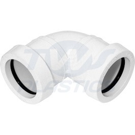 Pushfit Waste Pipe 40mm 90 Degree Knuckle Bend