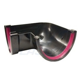 Deep Flow Black 90 Degree Gutter Angle