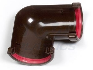 Half Round Brown 90 Degree Gutter Angle