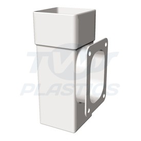 Square Line White Access Pipe