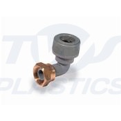 Grey 15mm x 1/2" Bent Tap Connector