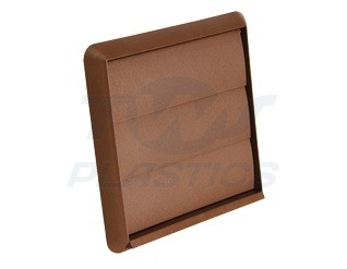 Gravity Flap Terminal Vent Brown 100mm 