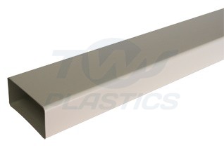 Rectangular Duct Channel 1m white 100mm