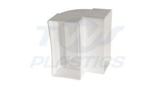 Rectangular Duct Virtical 90d Bend White