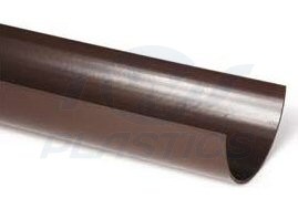 Half Round Brown 4m Gutter 
