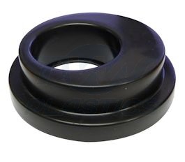 110mm Underground Drainage Soil - 68mm Rainwater Downpipe Adaptor Black Brett Martin 