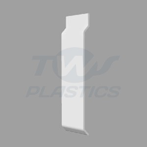 V-Groove Butt Joint Piece White (Each) 