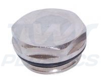 1/2" Chrome Radiator Plug