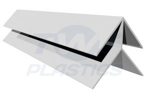 Shiplap Cladding Corner Trim x 5m White