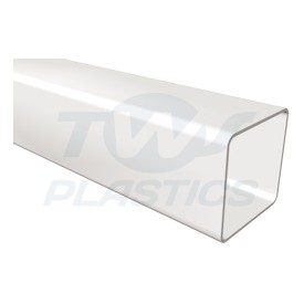 Square Line White 2.75m Down Pipe