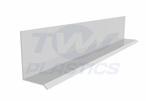 Shiplap And V-Groove Cladding Drip Trim x 5m White