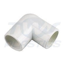 Overflow Waste Pipe 90 degree Elbow White