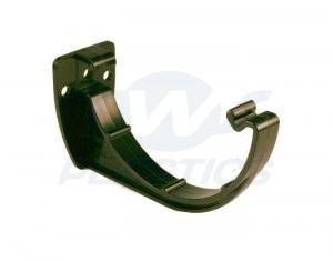 Half Round Black Fascia Bracket