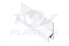 Capping Fascia 10mm Flat Roof Trim x 5m White