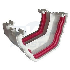 Ogee White to Square Line Gutter Adaptor