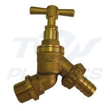 Garden Tap Brass 1/2” Hose Union
