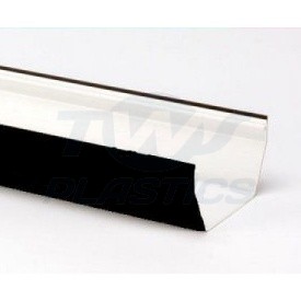 Square Line Black 4m Gutter
