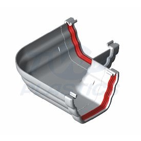 Ogee White 90 Degree Gutter Angle 