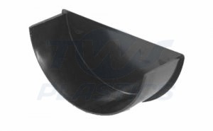 Half Round Black Internal Stopend