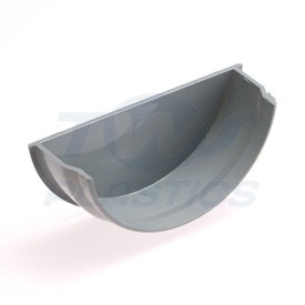 Half Round Grey Internal Stopend