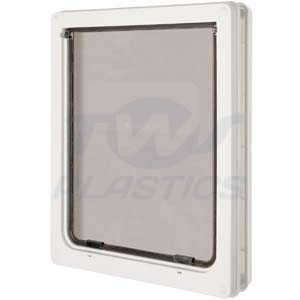 White Large Dog Door