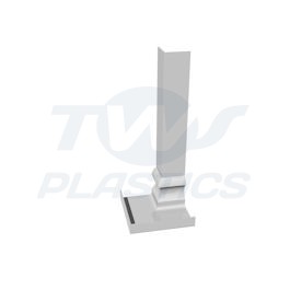 Ogee Fascia Board Internal Corner 300mm White