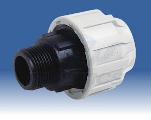 25mm x 1/2" Male MDPE Compression Adaptor