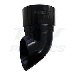 Mini Guttering Downpipe Shoe 50mm ( Black Only )
