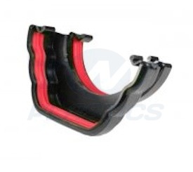 Ogee Black to Half Round Gutter Joiner 