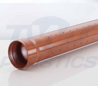 110mm Perforated Underground Drainage Sewer Pipe x 6m
