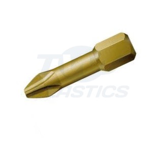 PH2 x 25mm Gold Bit (each)