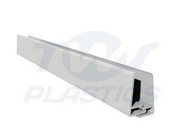 Shiplap Cladding 2 Part U-Channel x 5m White