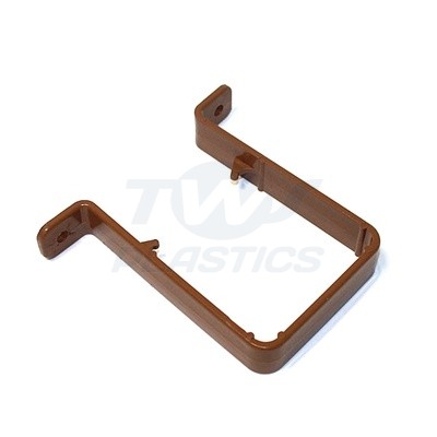 Square Line Caramel Down Pipe Clip
