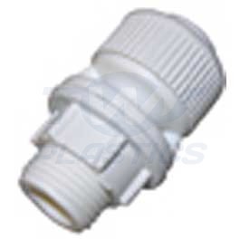 White Compression 15mm x 1/2" Tank Connector