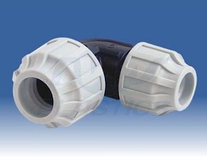 25mm - 20mm MDPE Compression Reducing 90 Elbow