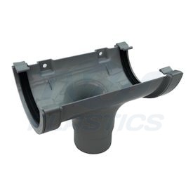 Half Round Grey Running Outlet