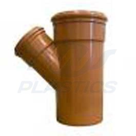 Underground Drainage 160mm 45 Degree Double Socket Unequal Branch