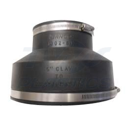 110mm Underground Drainage 6" Pvc - 4" PVC Flexible Adaptor