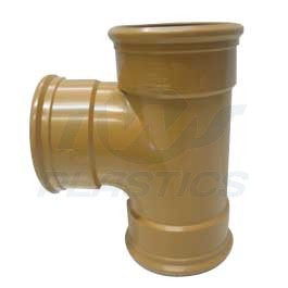 110mm Underground Drainage 90 Degree Triple Socket Branch